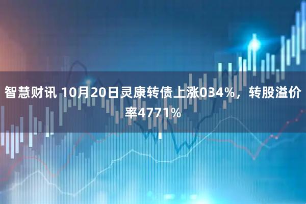 智慧财讯 10月20日灵康转债上涨034%，转股溢价率4771%